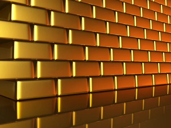 Pared de oro — Foto de Stock