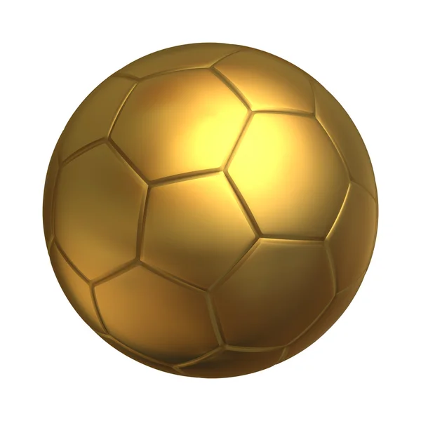 Pelota de fútbol de oro —  Fotos de Stock