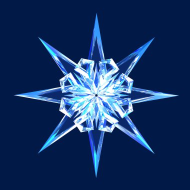 Isolated diamond star clipart