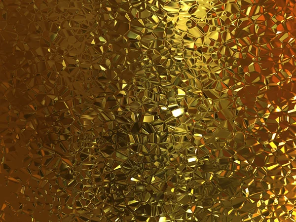 黄金水晶质感 — 图库照片