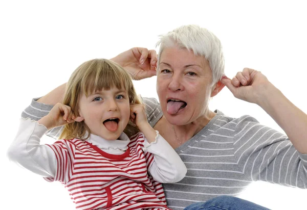 Mormor och barnbarn — Stockfoto
