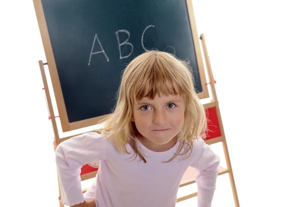 Маленькая девочка и ABC — стоковое фото