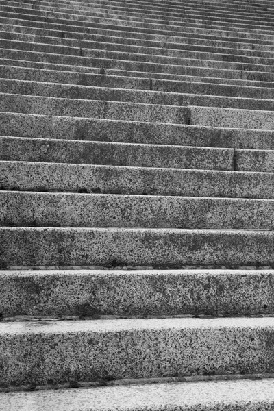Granito passos preto e branco — Fotografia de Stock