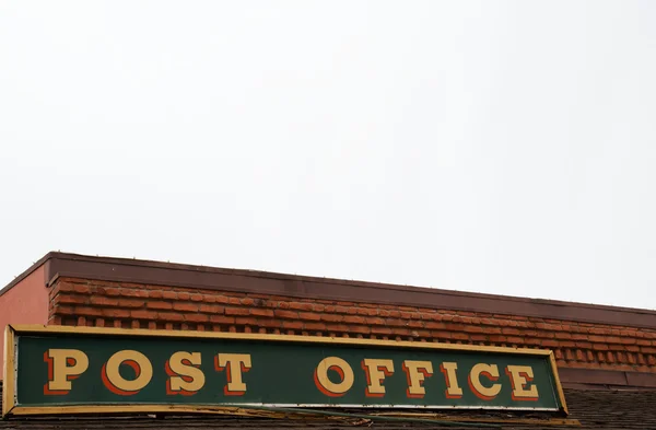 Oude postkantoor teken — Stockfoto