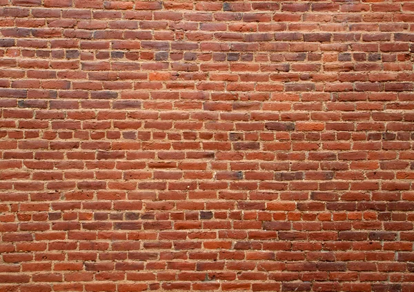Stary mur z czerwonej cegły — Zdjęcie stockowe