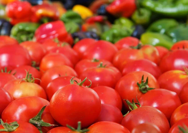Rajčata a papriky — Stock fotografie