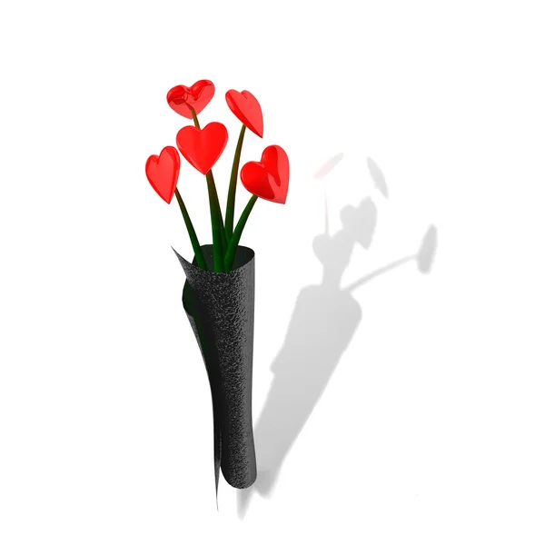 Heart bouquet — Stock Photo, Image