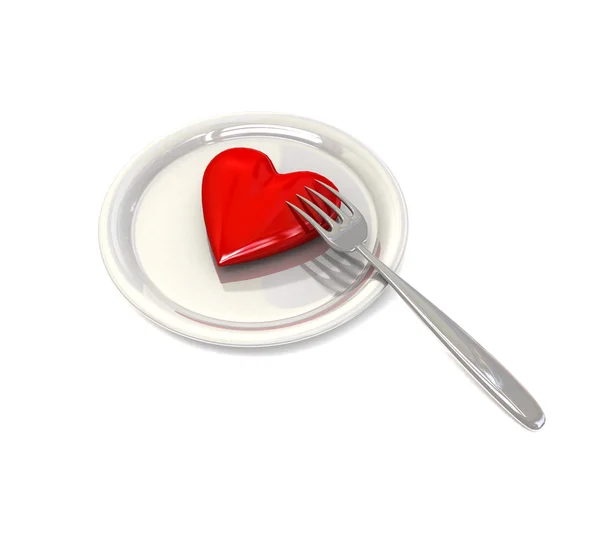 Heart from devour — Stock Photo, Image