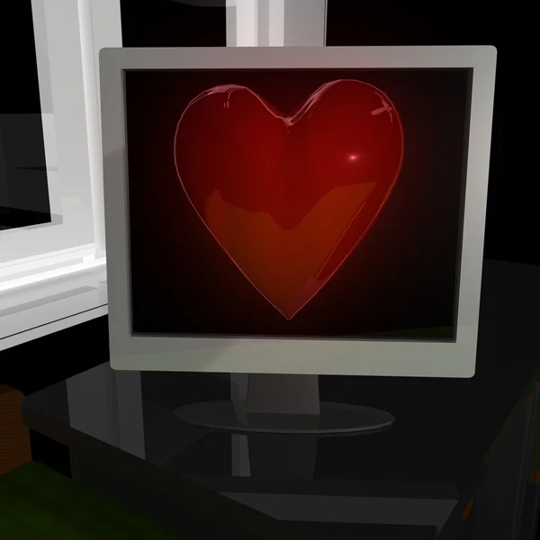 Heart on display — Stock Photo, Image