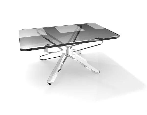 stock image Glass table