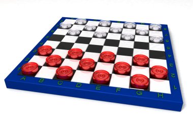 Glass checkers clipart