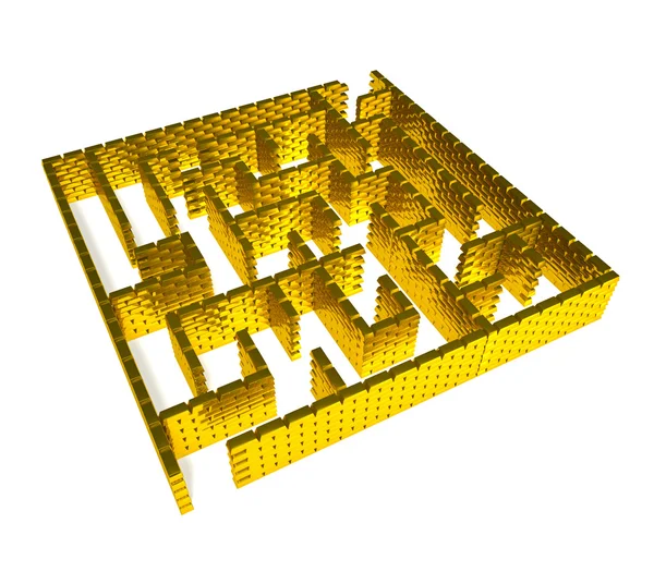 Labirinto dourado — Fotografia de Stock