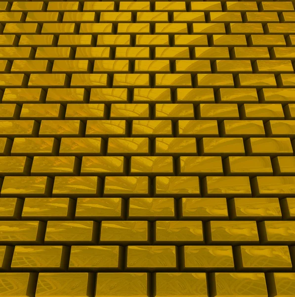 Gouden blokken weg — Stockfoto