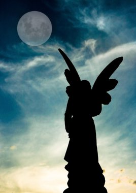 Angel at Dusk clipart