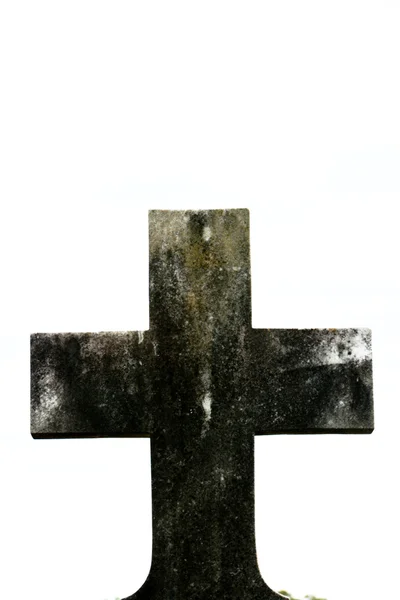 Grunge kamenný kříž — Stock fotografie