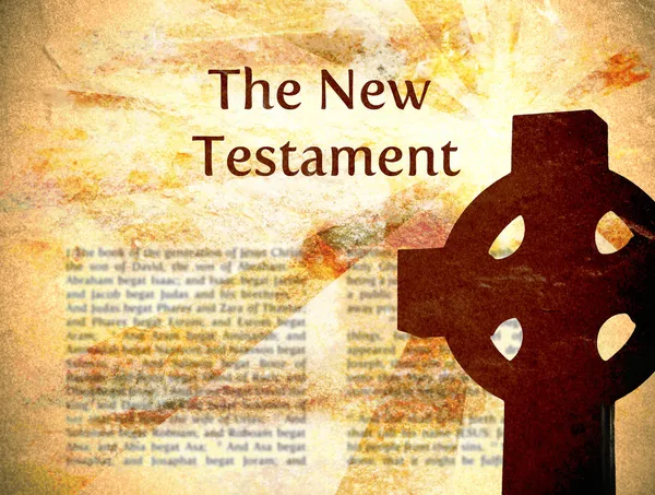 Noul Testament Biblia de fundal — Fotografie, imagine de stoc