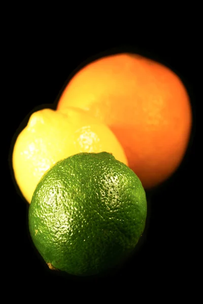 Kalk, citroen en sinaasappel Stockfoto