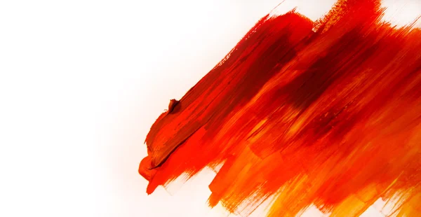Kırmızı boya fırçası doku — Stok fotoğraf