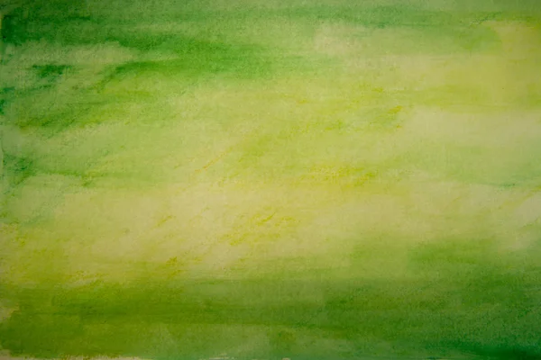 Yeşil su renk boya doku — Stok fotoğraf