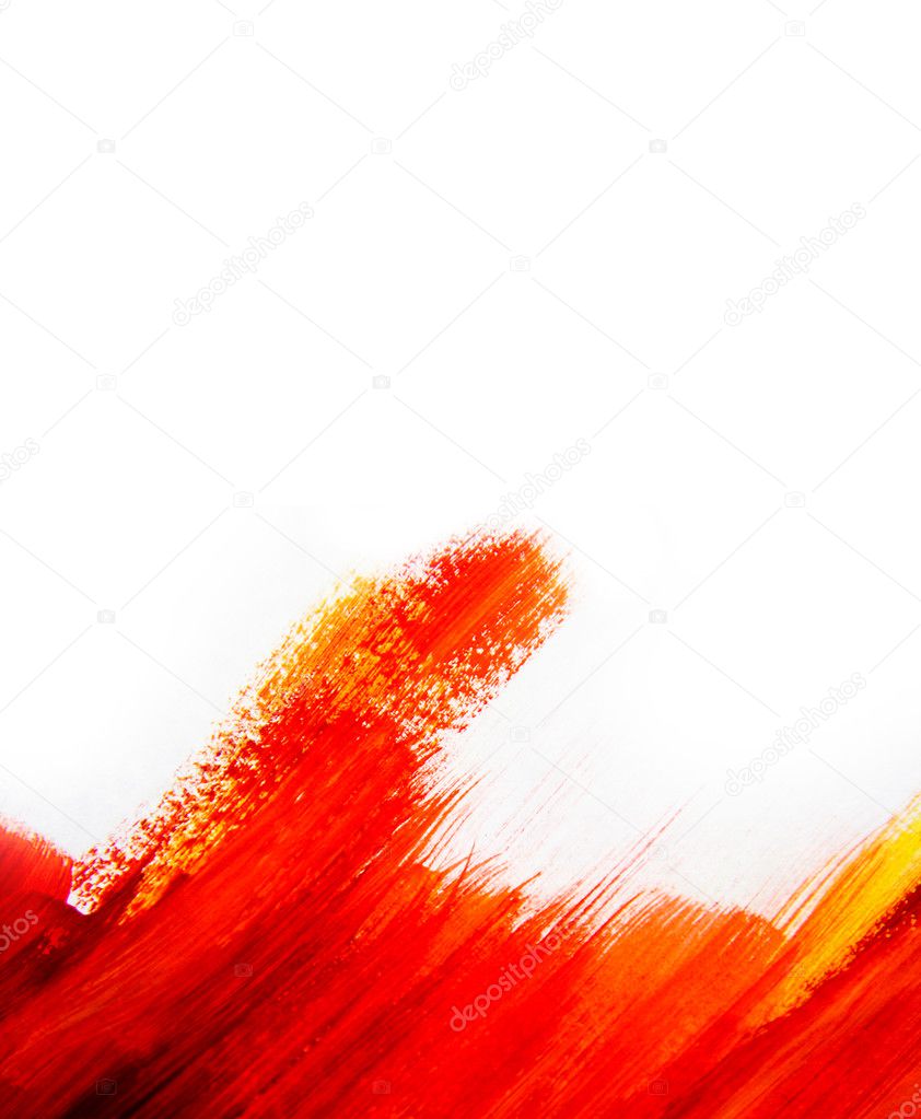Red Paintbrush Texture