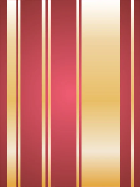Rode en gouden strepen — Stockvector