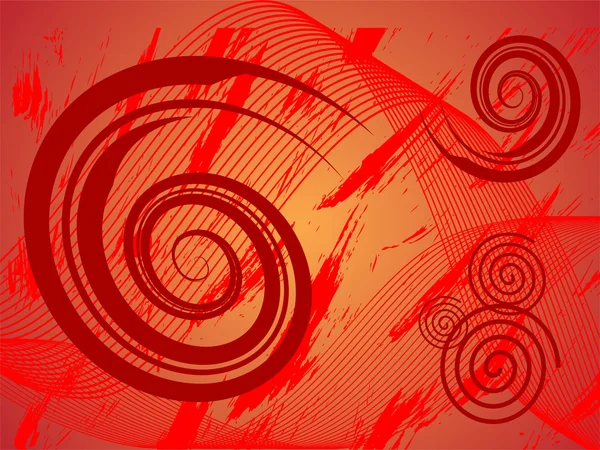 Abstrakt spiraler — Stock vektor