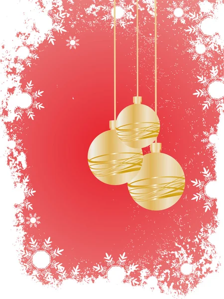 Bola de oro de Navidad — Archivo Imágenes Vectoriales