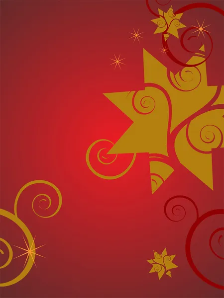 黄金のクリスマス飾り — ストックベクタ