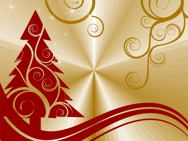 Elegancka kartka świąteczna — Wektor stockowy