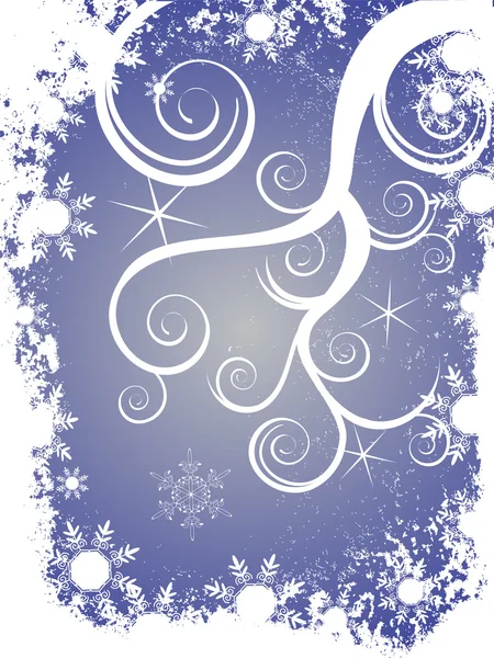 Fond de Noël floral — Image vectorielle