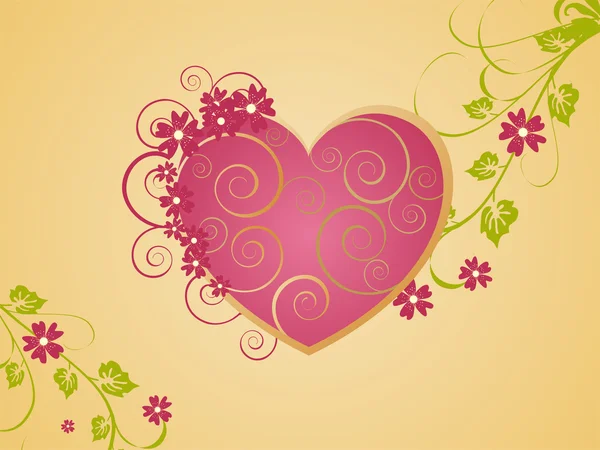 Romantiska hjärta — Stock vektor