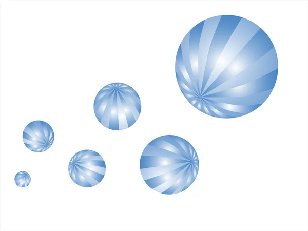 Блакитні сфери — стоковий вектор