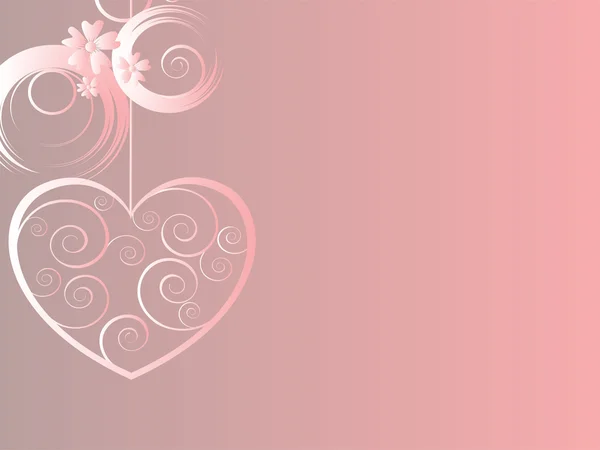 Coeur romantique — Image vectorielle