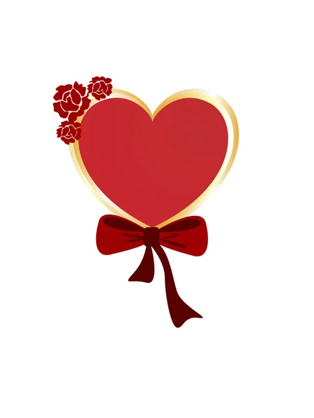 Hermoso corazón de San Valentín — Vector de stock