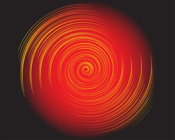 Espiral de fuego abstracto — Archivo Imágenes Vectoriales