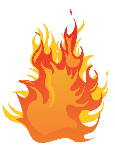 Feu - flammes — Image vectorielle