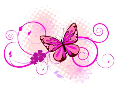 Colorful butterfly clipart