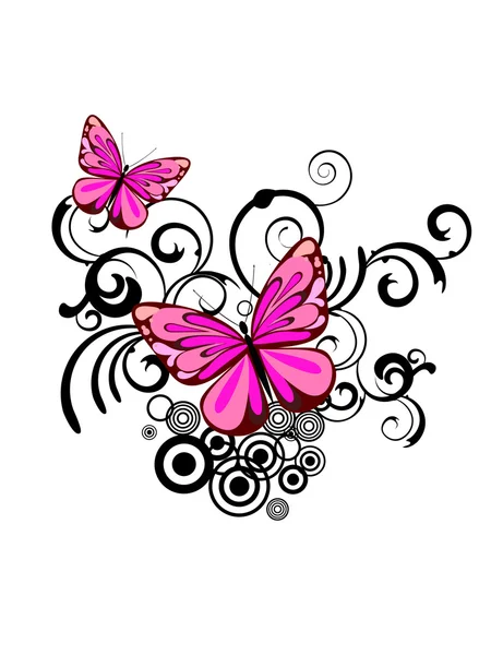 Красочные бабочки — стоковый вектор