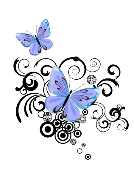 Farfalle colorate — Vettoriale Stock