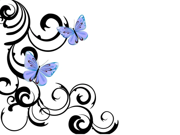 Kleurrijke vlinders — Stockvector
