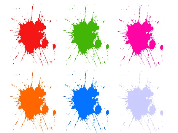 Colorful splashes — Stock Vector