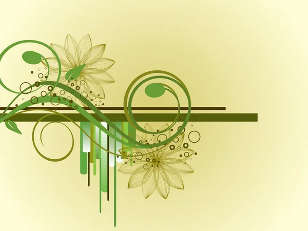 Design floral coloré — Image vectorielle