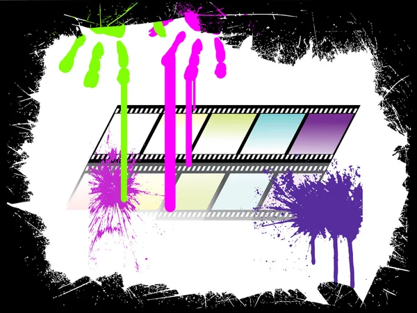 Renkli film şerit — Stok Vektör
