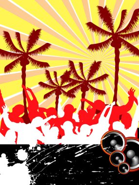 Beach party clipart