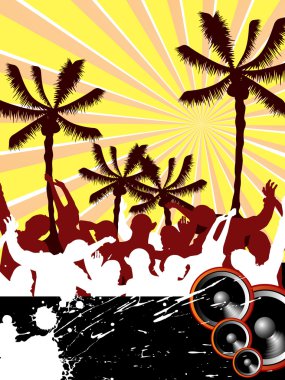 Beach party clipart