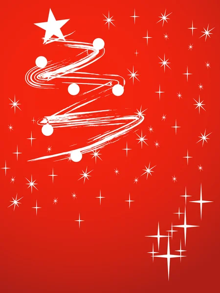 Cartão de Natal Vermelho —  Vetores de Stock