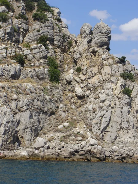 Deniz kayalıklarla — Stok fotoğraf