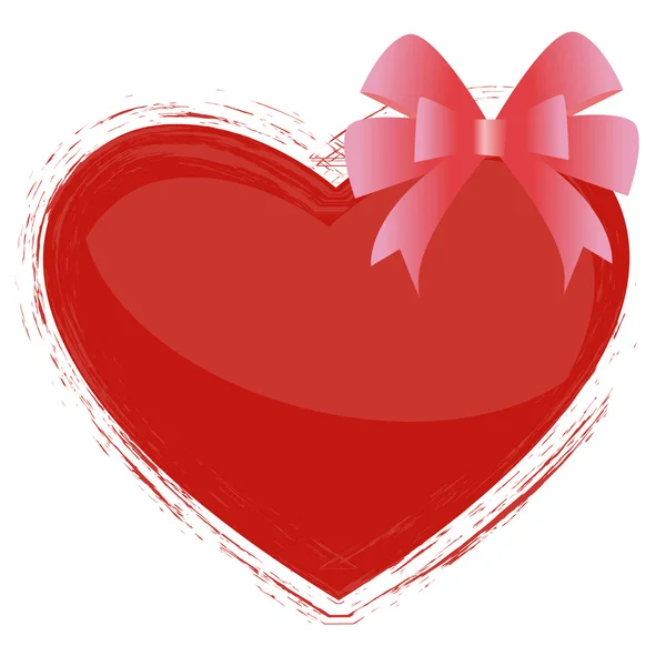Srdce v dárek — Stockový vektor