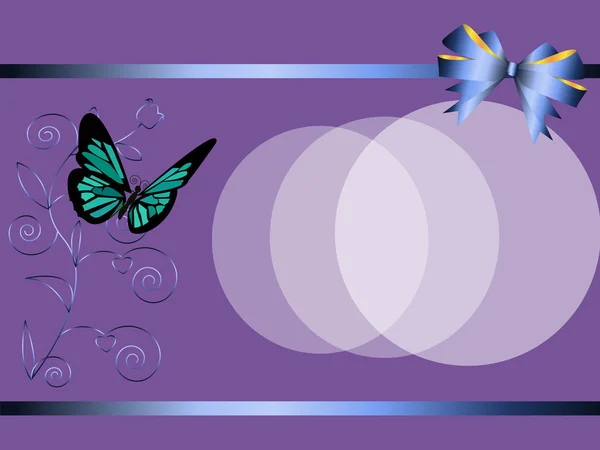 Hintergrund mit dem Schmetterling — Stockvektor