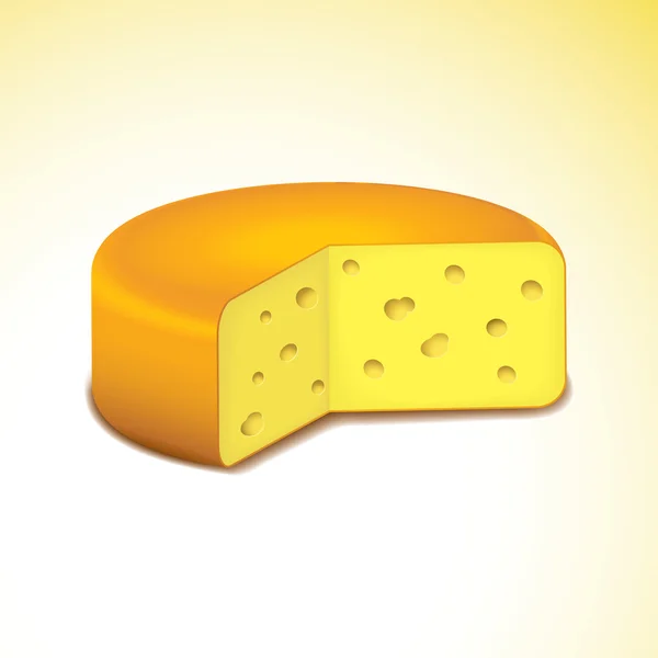 Swiss cheese. Vector illustration. Eps8 — Stock Vector